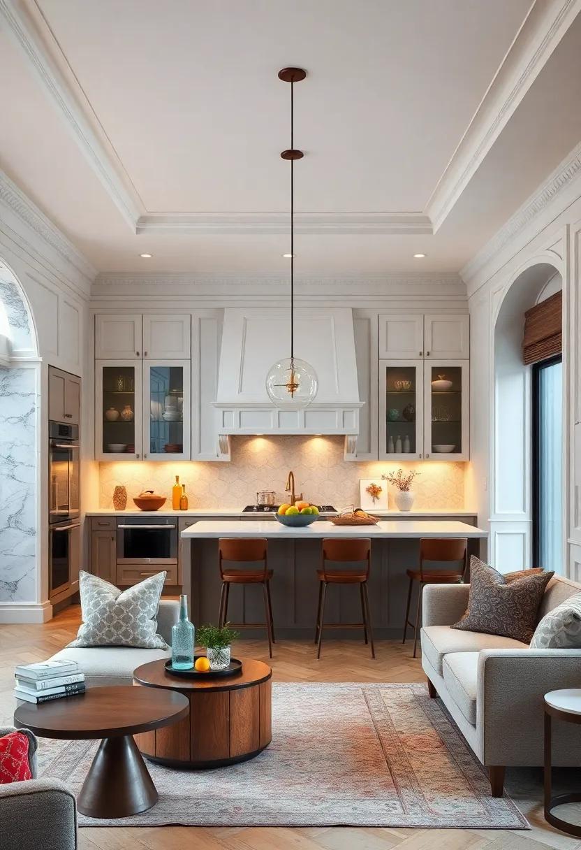 Decorative trim and moldings: Add architectural details, such as⁢ crown molding or wainscoting, ⁢to elevate the sophistication of your kitchen design