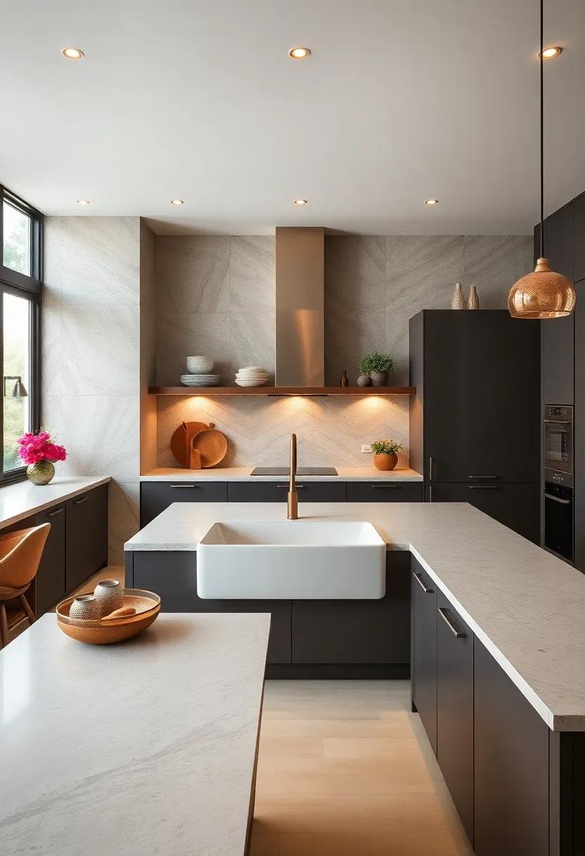 Elegant sink⁤ designs: Invest in⁢ a farmhouse sink or a sleek, undermount​ option crafted from high-quality materials for a luxurious centerpiece