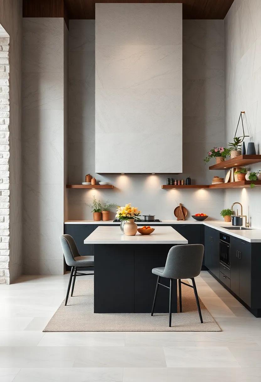 Luxury textiles: Utilize high-quality ⁤linens, such as silk or fine cotton,⁤ for kitchen⁤ textiles that ‍enhance the overall elegance