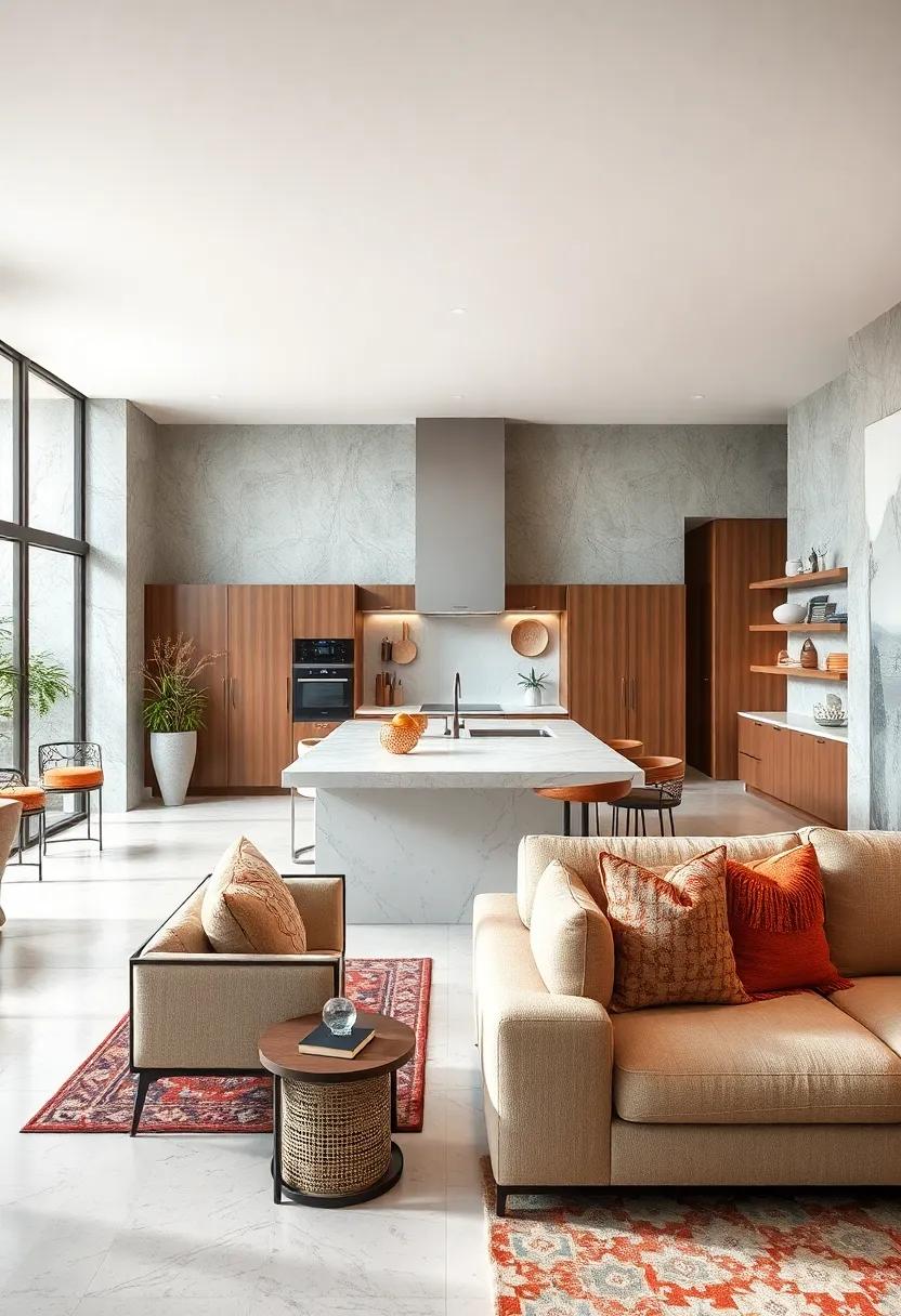 Open-concept‍ layout: Opt for an open‍ design‍ that seamlessly ‌connects the kitchen to dining and living areas for an expansive feel