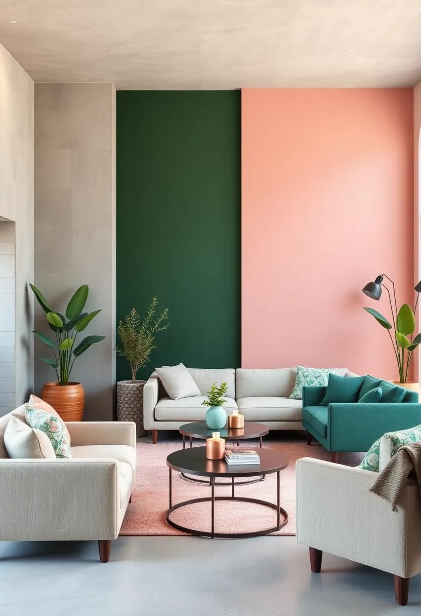 Start with ‌a Blush Pink Accent Wall: Transform a room by painting one ⁤wall in a soft blush pink, creating a⁤ soothing focal point that invites tranquility