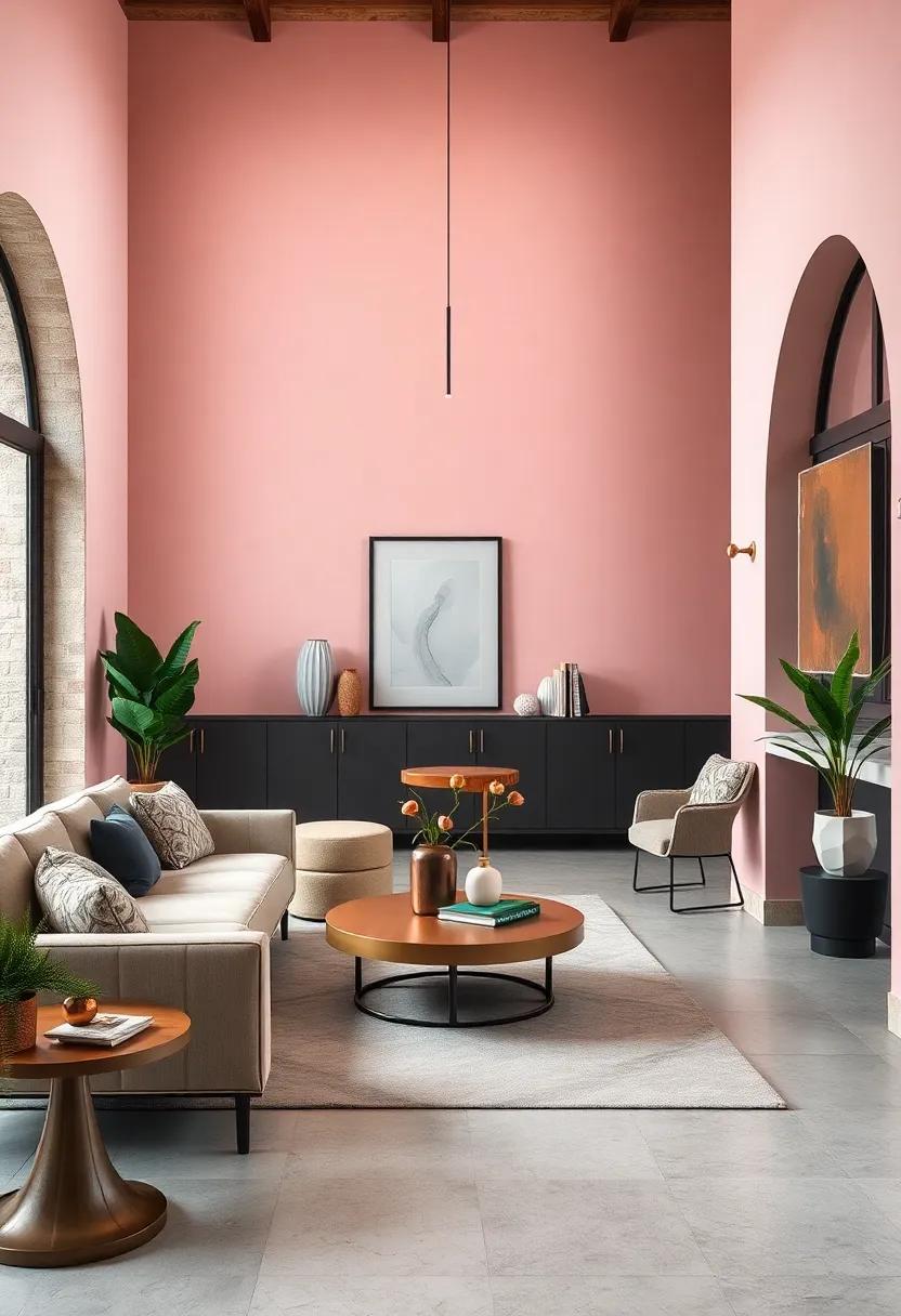 Use blush​ Pink in Entryways:‍ greeting guests ‍with blush pink walls or accent tables can set a welcoming tone right from the moment⁣ they⁢ arrive