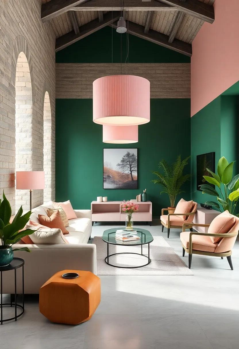 Incorporate Blush Pink lighting: choose blush pink lampshades or pendant lights‍ to softly illuminate your space while adding ⁣a stylish touch