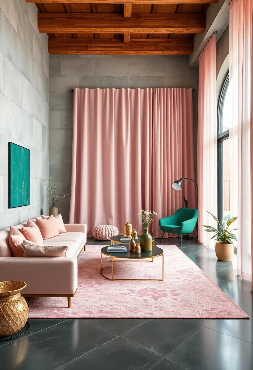 Use Blush Pink in Textiles: Incorporate blush pink⁢ in curtains or ⁤area rugs to add warmth and ‍comfort to the space, enhancing the overall ambiance