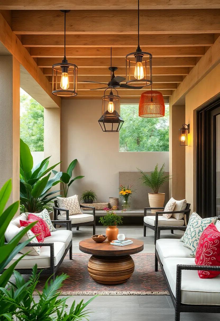 Incorporate ‌Natural Elements: Consider pendant designs that integrate wood, rattan, or bamboo for a⁣ nature-inspired look