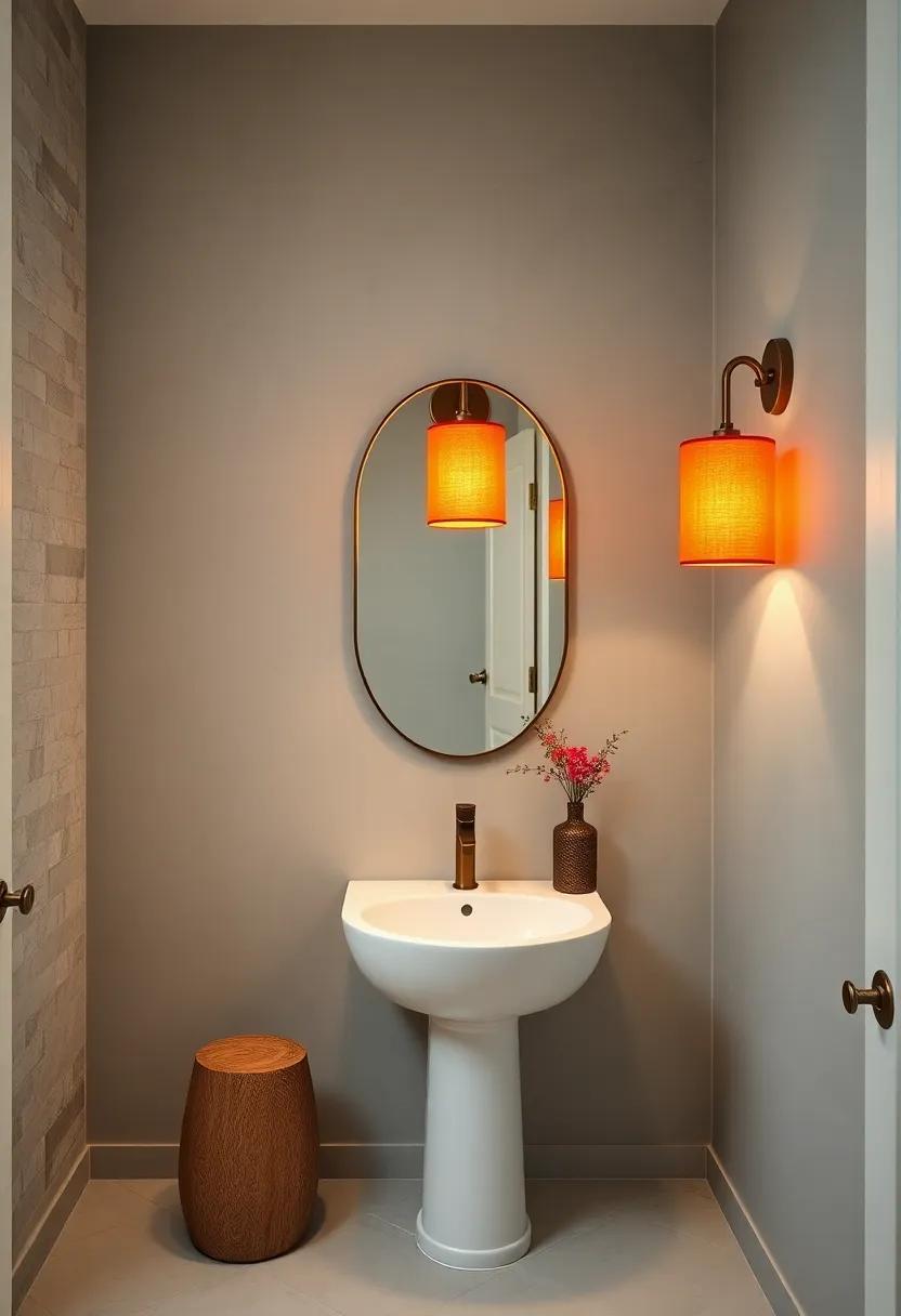 Unconventional Fabric shades: Soft fabric shades in eye-catching colors lend a​ unique ⁢touch to this sconce, adding warmth and ⁢personality to your⁢ powder room ⁤decor