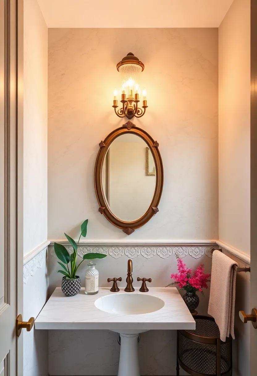 Victorian Elegance: This ‌ornate sconce, with its intricate detailing and rich finishes, brings an air of Victorian elegance that transforms your powder room into a glamorous retreat
