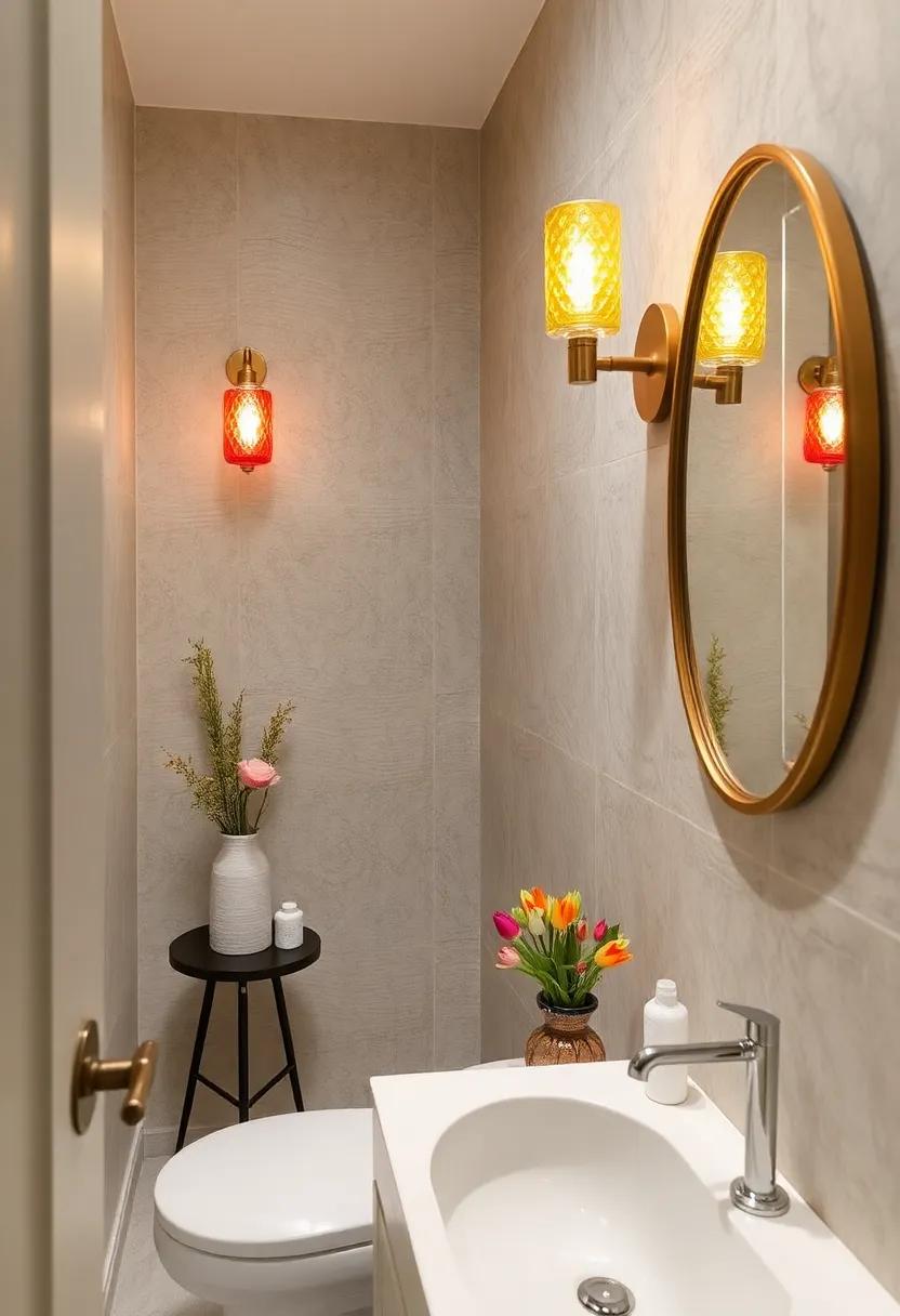 Vintage Charm with a Twist: A classic design gets a modern makeover​ with colorful glass elements, effortlessly​ balancing vintage charm with contemporary flair