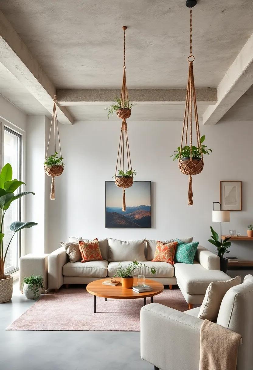 Hang macramé plant holders from the‌ ceiling to ‍infuse your space ⁤with greenery and a nod⁣ to bohemian retro style