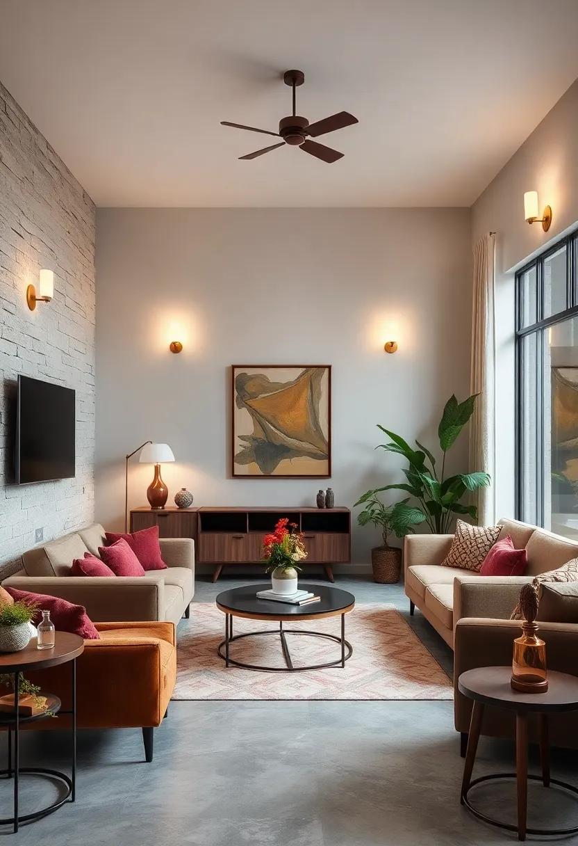 Use playful, oversized cushions on the floor for casual seating, bringing⁣ an inviting and relaxed feel to your entertaining space