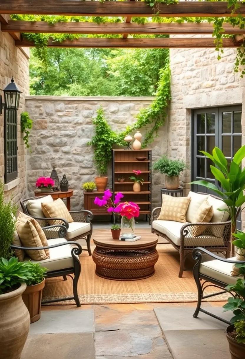 Antique Furniture Finds: Scour flea markets for antique furniture ​pieces that can be restored or used as-is to create a vintage-inspired patio layout