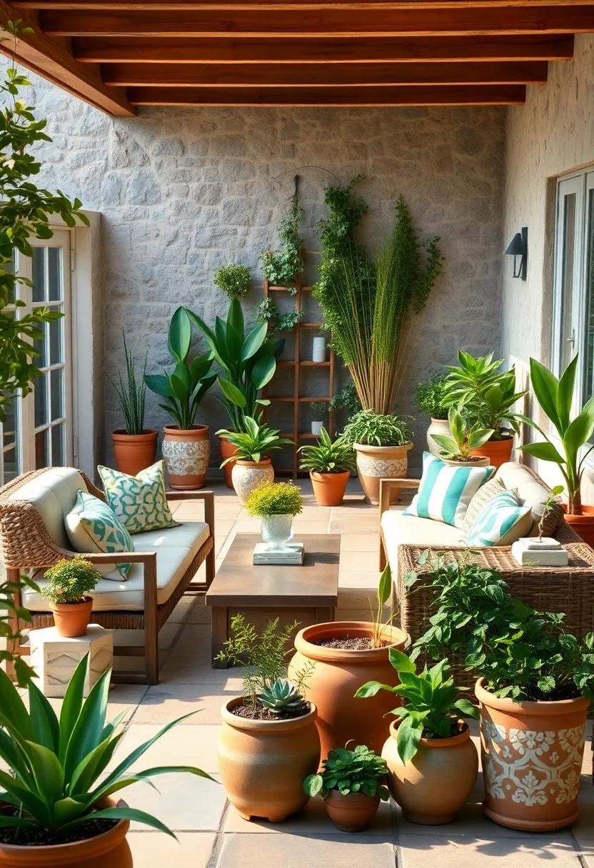 Clustering ‌Plant Pots: Use various sizes of ​terracotta or ceramic pots clustered together to create a lush, layered effect that draws ‌the eye and adds greenery