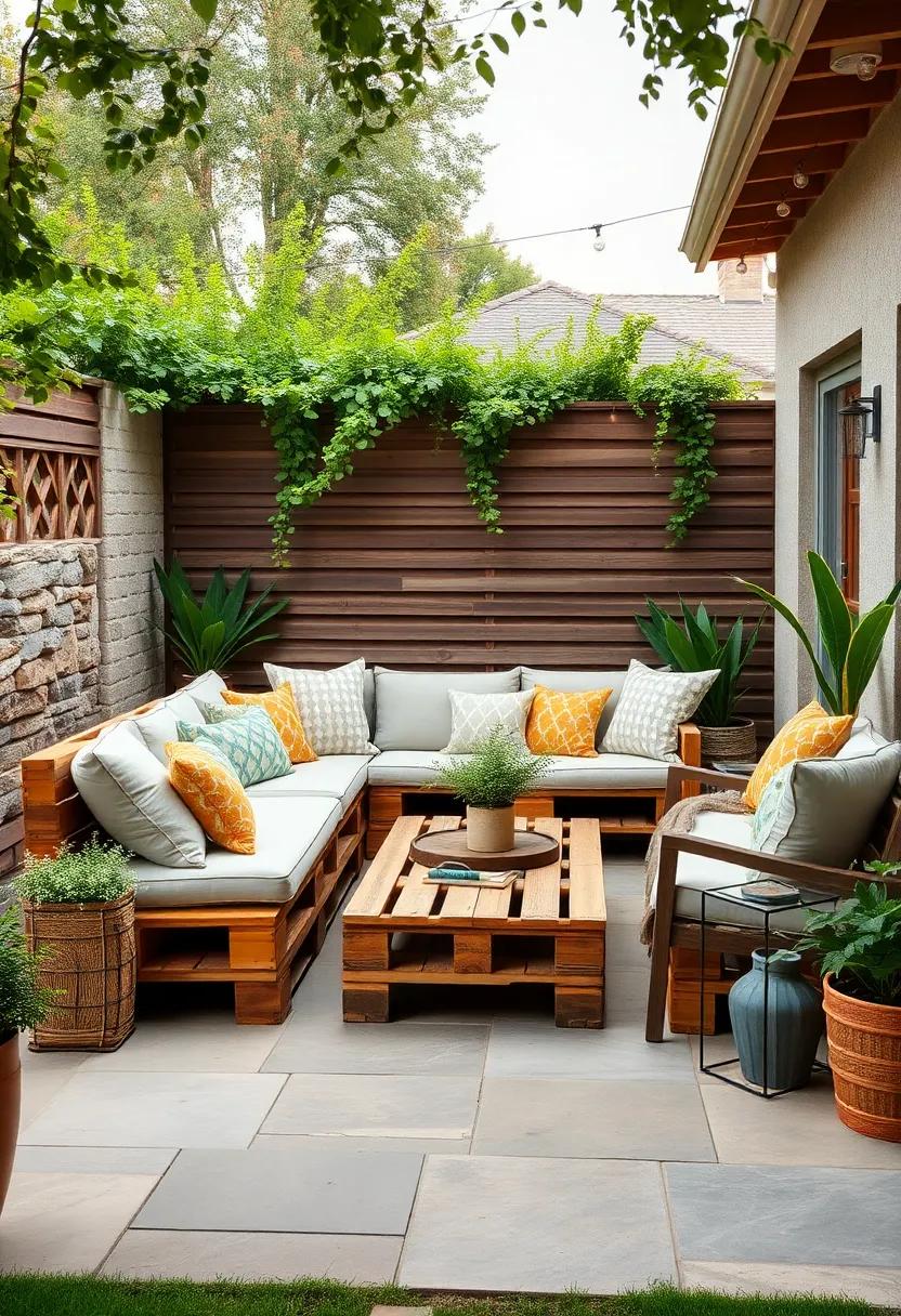 DIY Wooden Pallet Seating: Craft your own seating with upcycled ‌wooden​ pallets,topped with cushions for a personalized touch⁣ that’s both budget-friendly and stylish