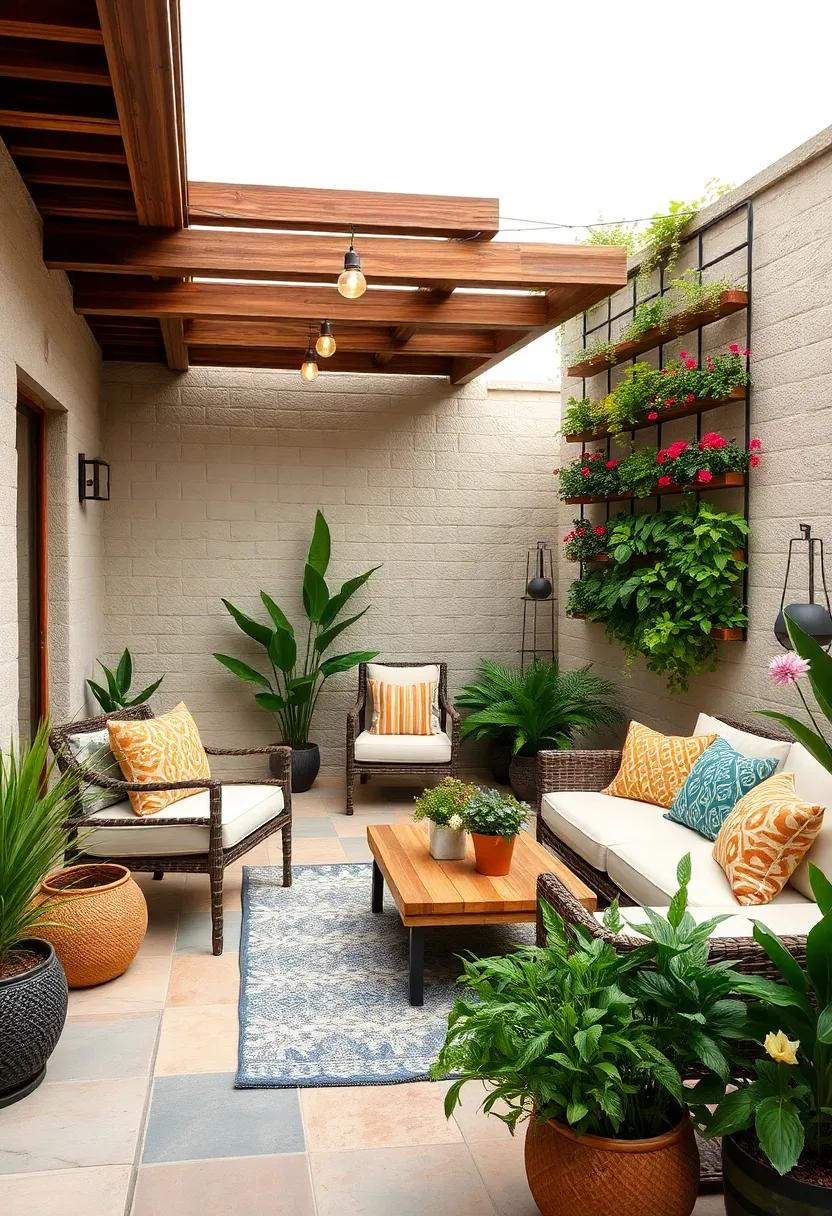 Vertical Garden Setup: Maximize space by incorporating​ a vertical garden‍ to grow herbs or flowers,combining beauty and functionality ⁢in a unique⁣ way