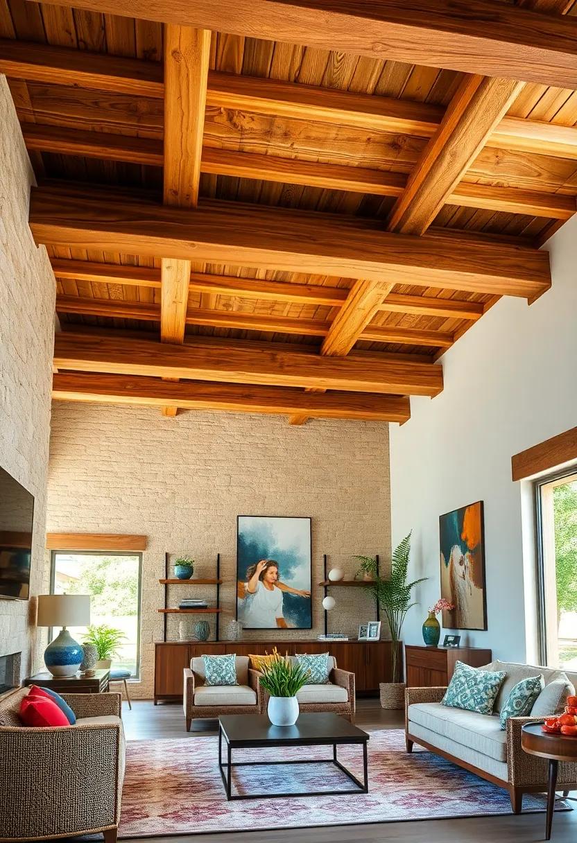 Embracing Nature:⁤ Wooden ‍beams⁢ provide ⁣an⁣ organic‌ touch that brings the⁣ beauty of⁣ the outdoors inside, creating a serene atmosphere in any room