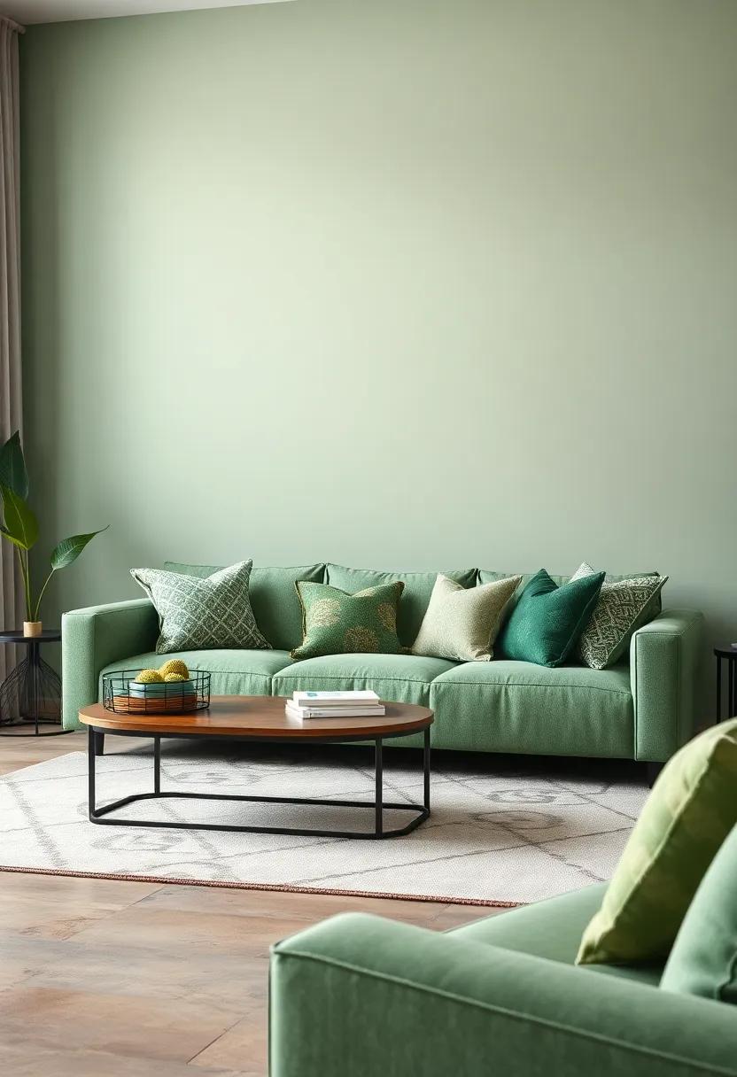 Accent Pillows: ‌Mix and⁣ match patterns of sage green with​ your existing throw​ pillows for a cohesive yet eclectic look