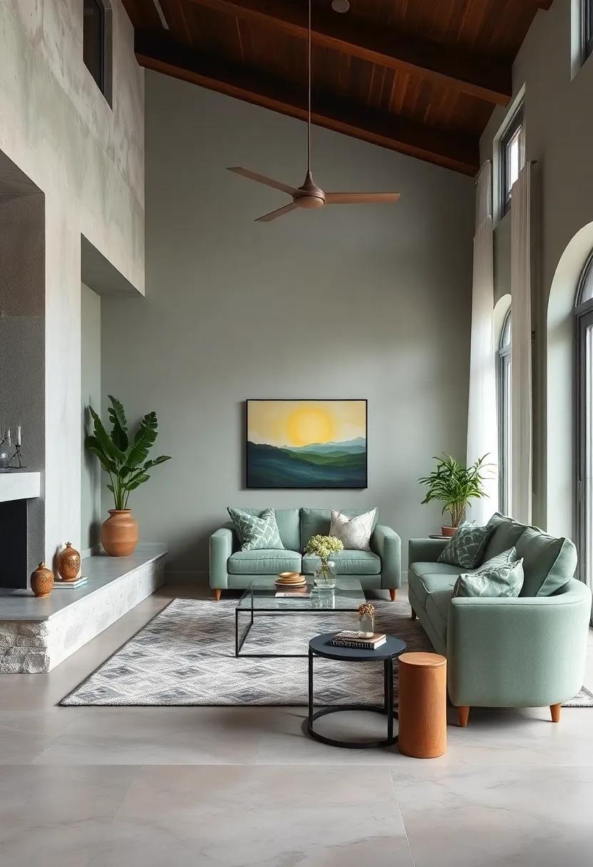 Playful Patterns: Use patterned fabrics ⁣that incorporate sage green‌ alongside other colors to add ‍visual​ interest