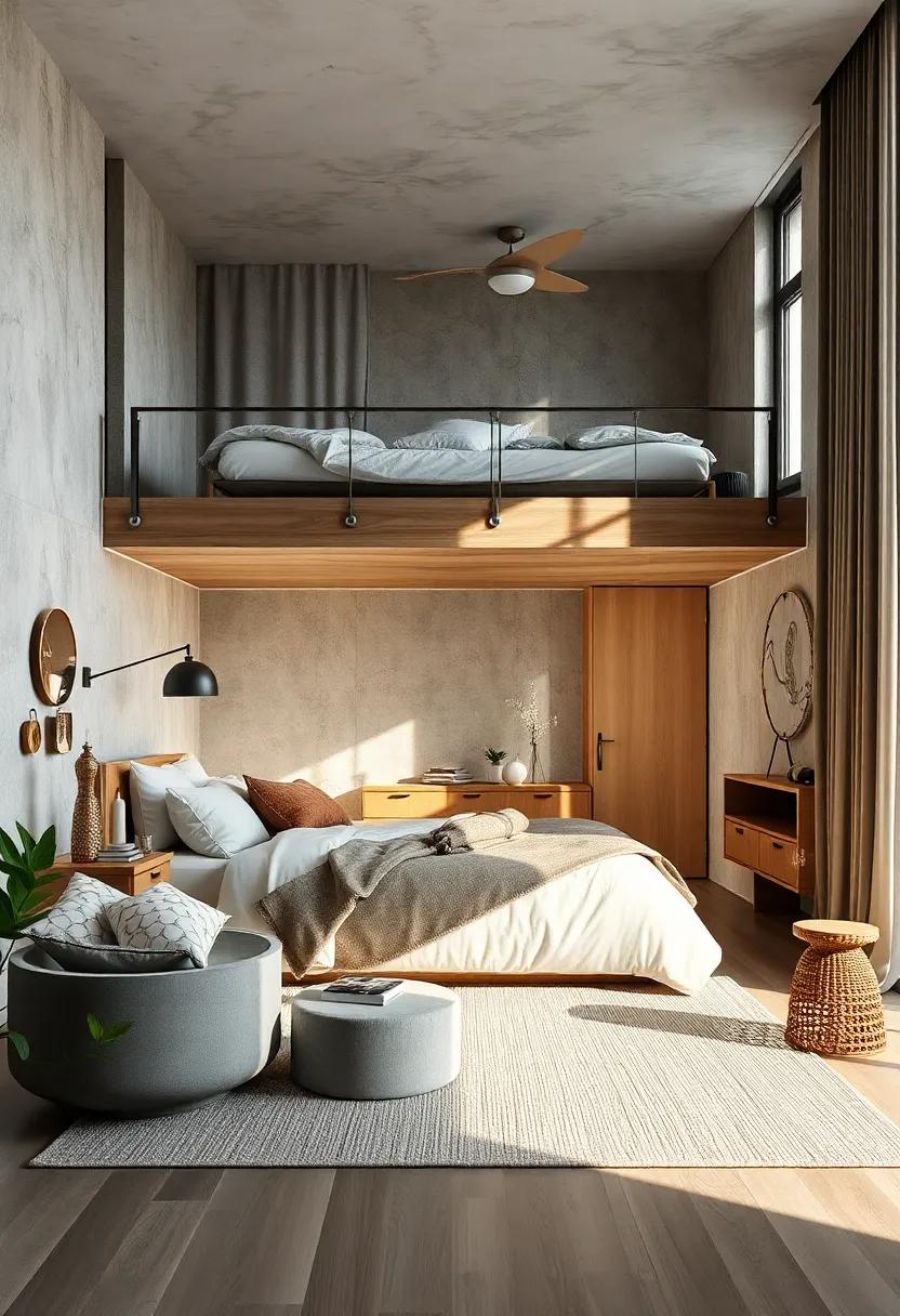 Split ‌Level⁢ Spaces: Maximize vertical space by creating split-level​ sleeping areas that add dimension and functionality