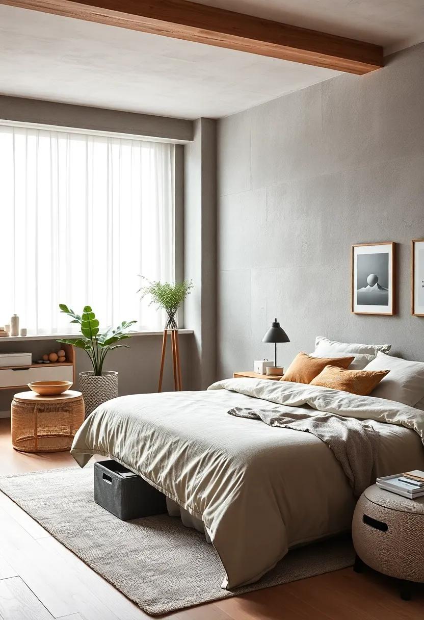 Thoughtful Organization: Keep clutter at bay with stylish storage boxes and bins that blend seamlessly into the decor