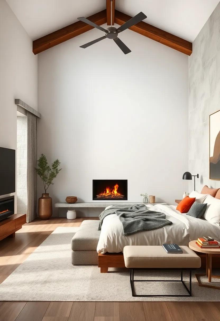 Warmth with⁢ Fireplaces: Consider a​ modern electric fireplace to create a cozy ambiance⁤ during colder months