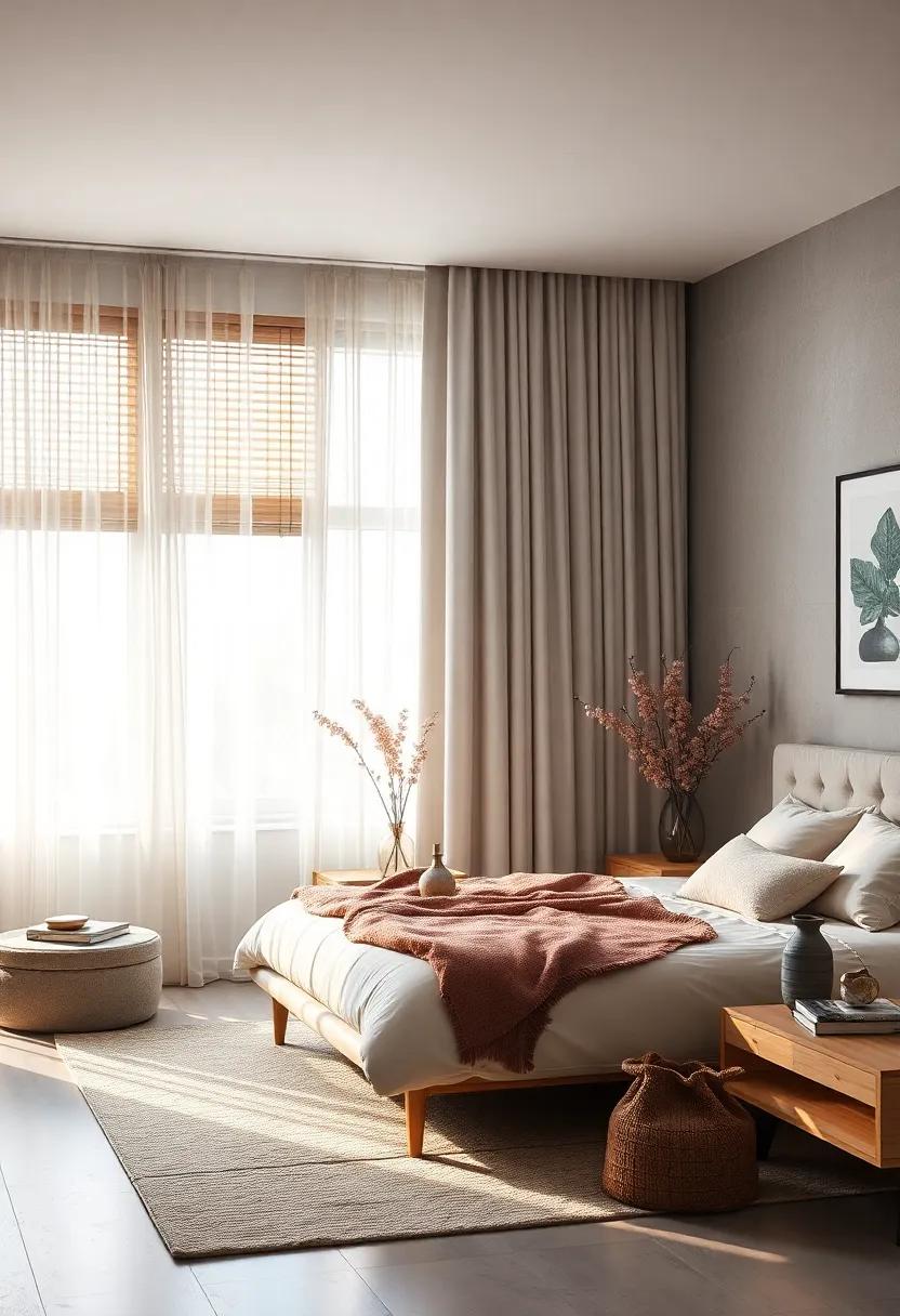 Window Treatments: Choose sheer⁣ curtains or wooden blinds that allow light to filter through while maintaining privacy