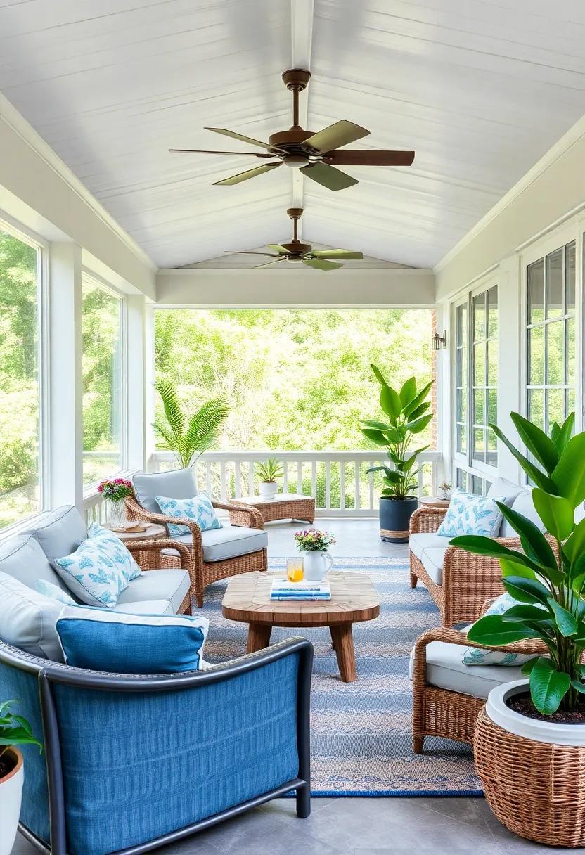 Coastal Vibes: Use soft ​blues, whites, ⁢and natural fibers to evoke the feeling ​of seaside living, complete with driftwood accents‌ and nautical decor
