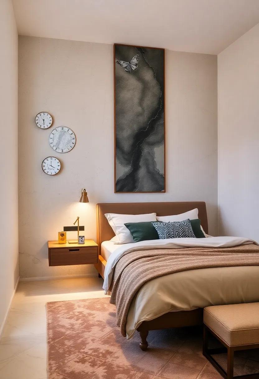 Add Soft‍ Lighting: Incorporate floating nightstands with built-in lighting to not only save space but also set a serene mood for your nighttime routine