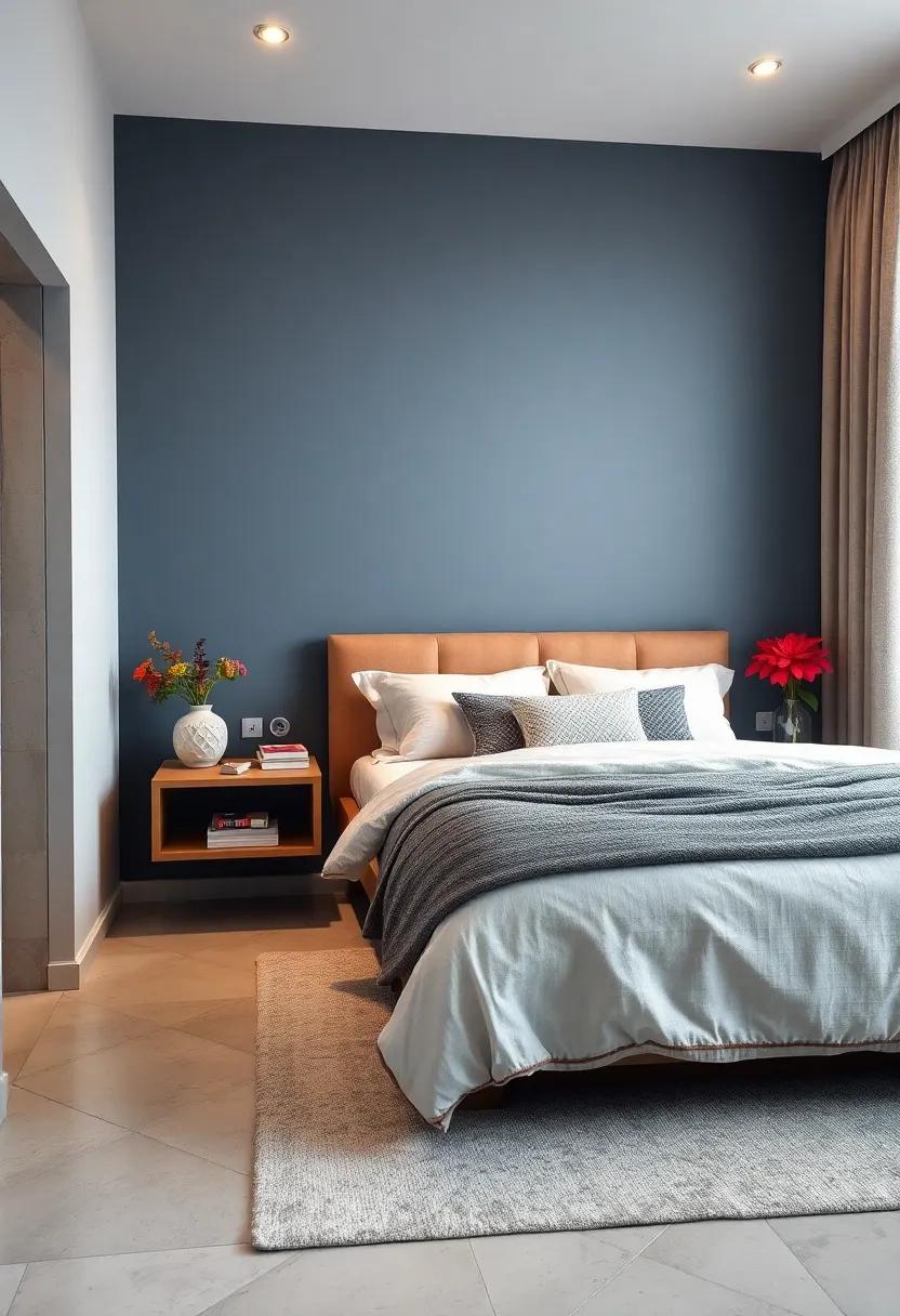 Color Block: If you’re feeling bold, paint your floating nightstands in a contrasting color ‌to your walls ​for a fun, eclectic​ vibe