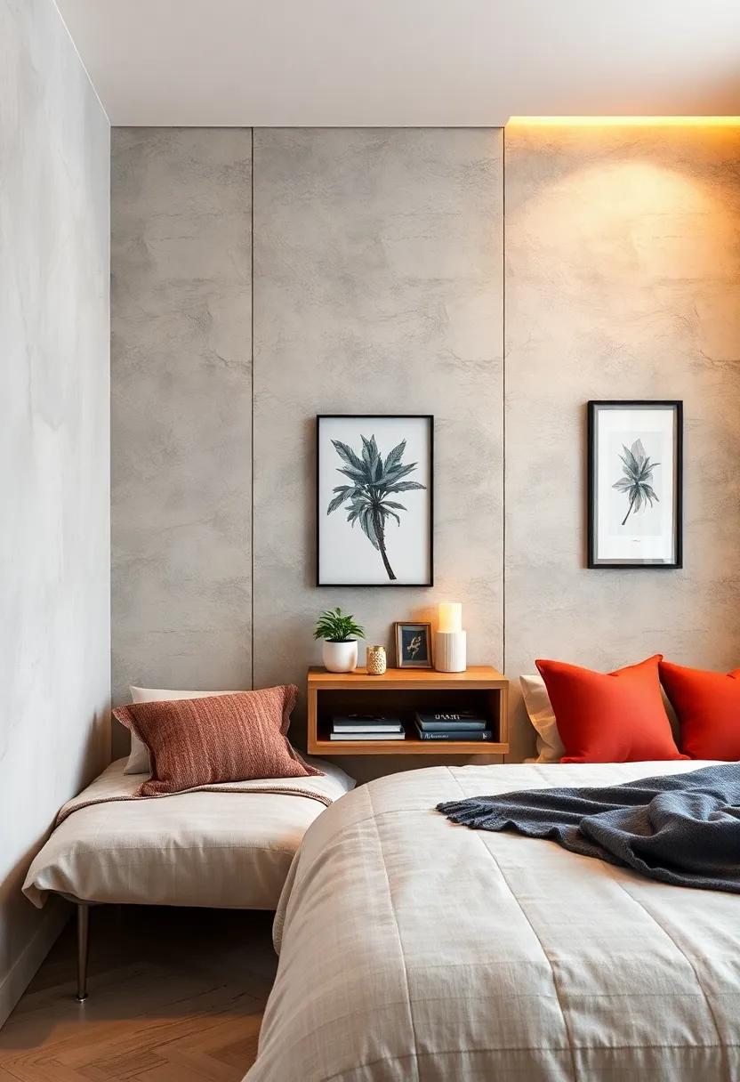 Floating Desk-Nightstand Combo:⁢ Install a nightstand that transforms into a tiny desk when needed, perfect for ​small bedrooms in need of workspace