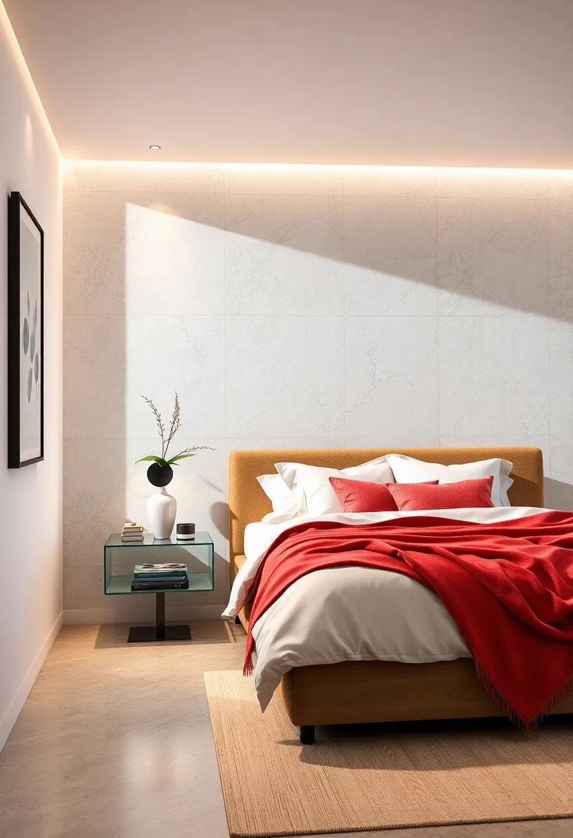 Go Transparent: Choose ‍glass or⁤ acrylic floating nightstands for a lightweight appearance that won't ‍visually⁢ weigh down your small bedroom