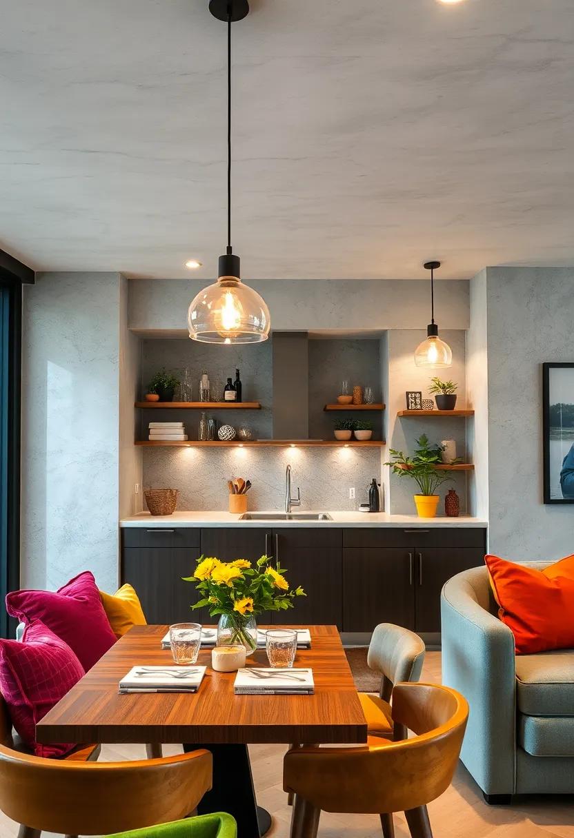 Creative Lighting: Enhance your space with pendant lights that provide both ​task and ambient lighting, making the area inviting