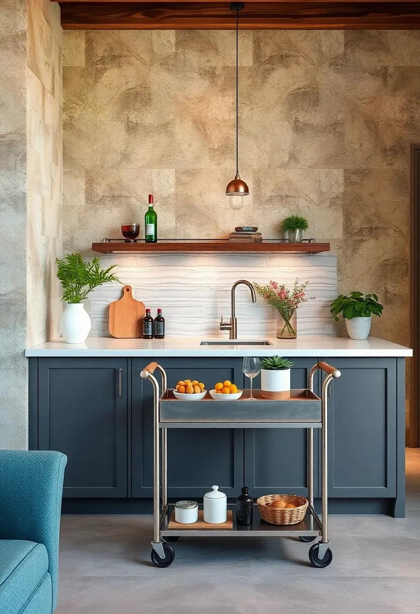 Rolling Cart: Invest in a rolling cart‌ that can serve as extra counter space and storage, easily‌ moved whenever you⁢ need⁣ more room