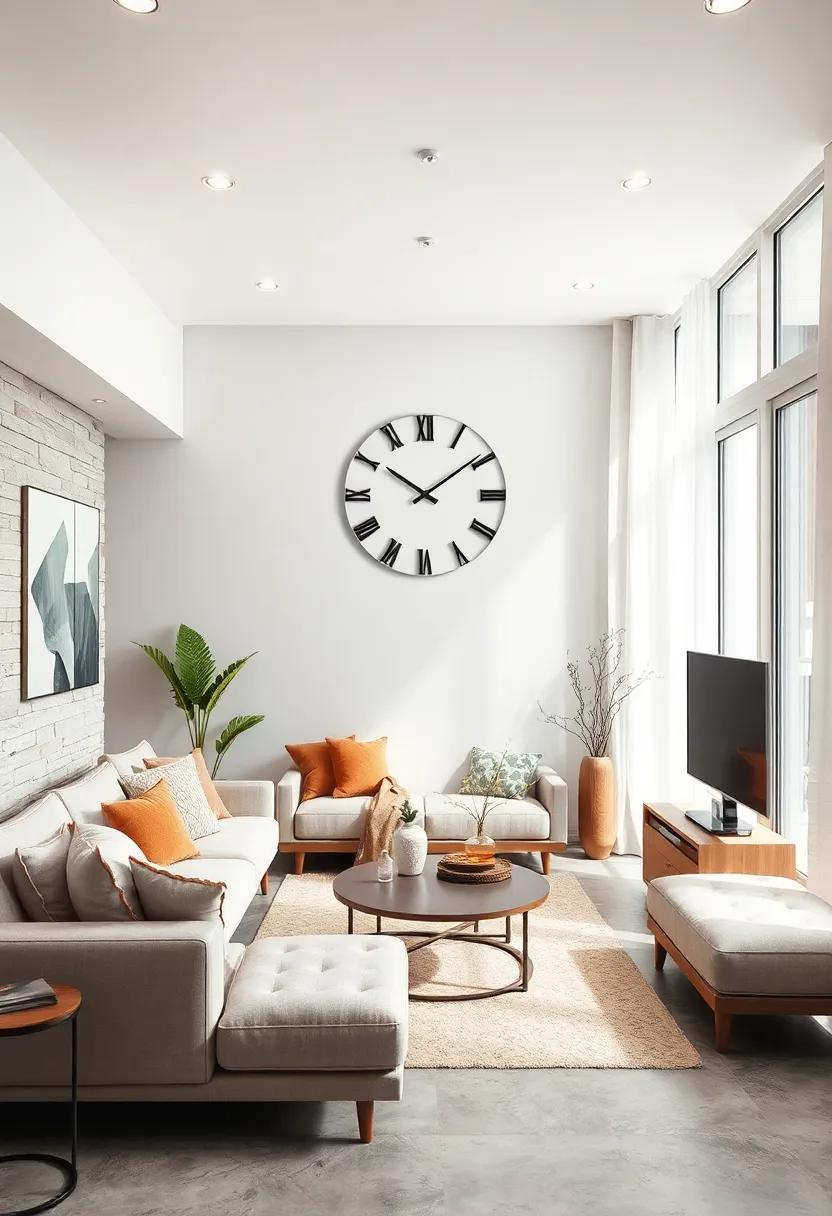 Minimalist Clocks: ⁤Use a simple⁣ wall clock as a focal point, opting⁤ for a design that's functional yet blends seamlessly with the ⁣overall decor
