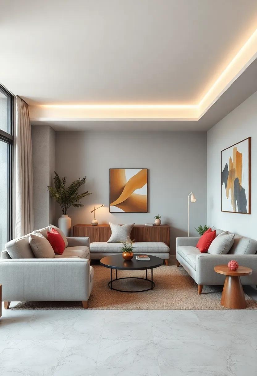 Low Profile‍ Furniture:​ Choose⁣ furniture with a low⁣ profile​ to maintain an unobstructed view of the space, making‌ the room feel larger and more​ inviting