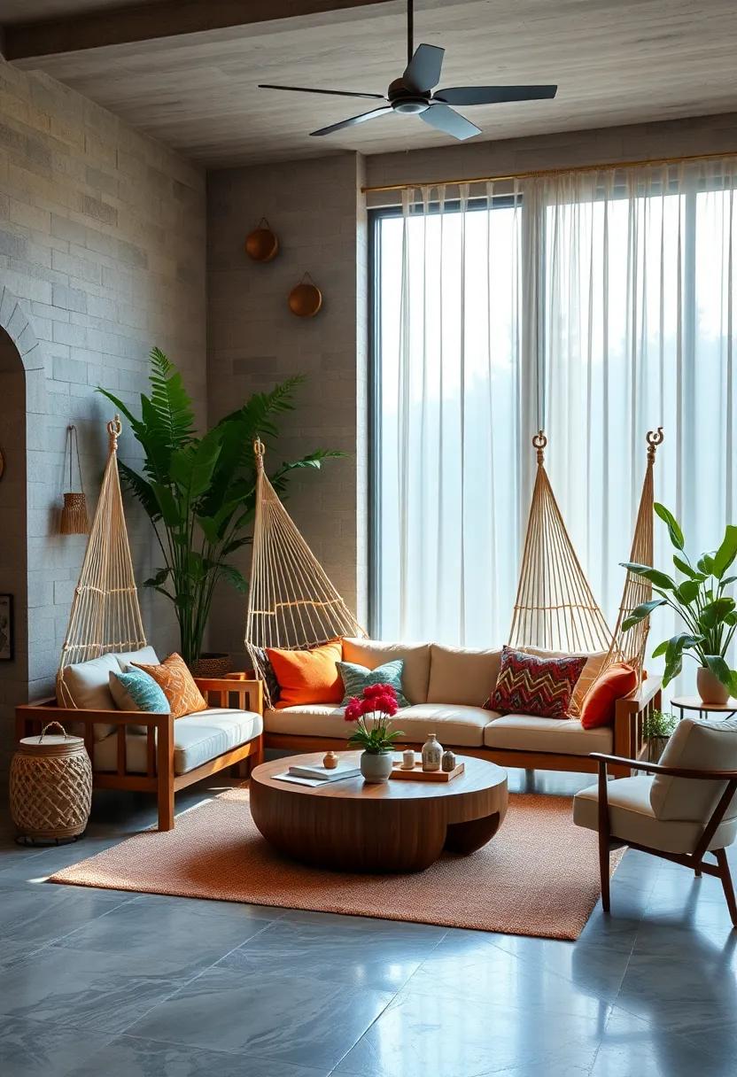 Cultural Fusion: Combine South American-inspired ⁣hammock designs with contemporary furniture to create an eclectic seating arrangement that sparks conversation