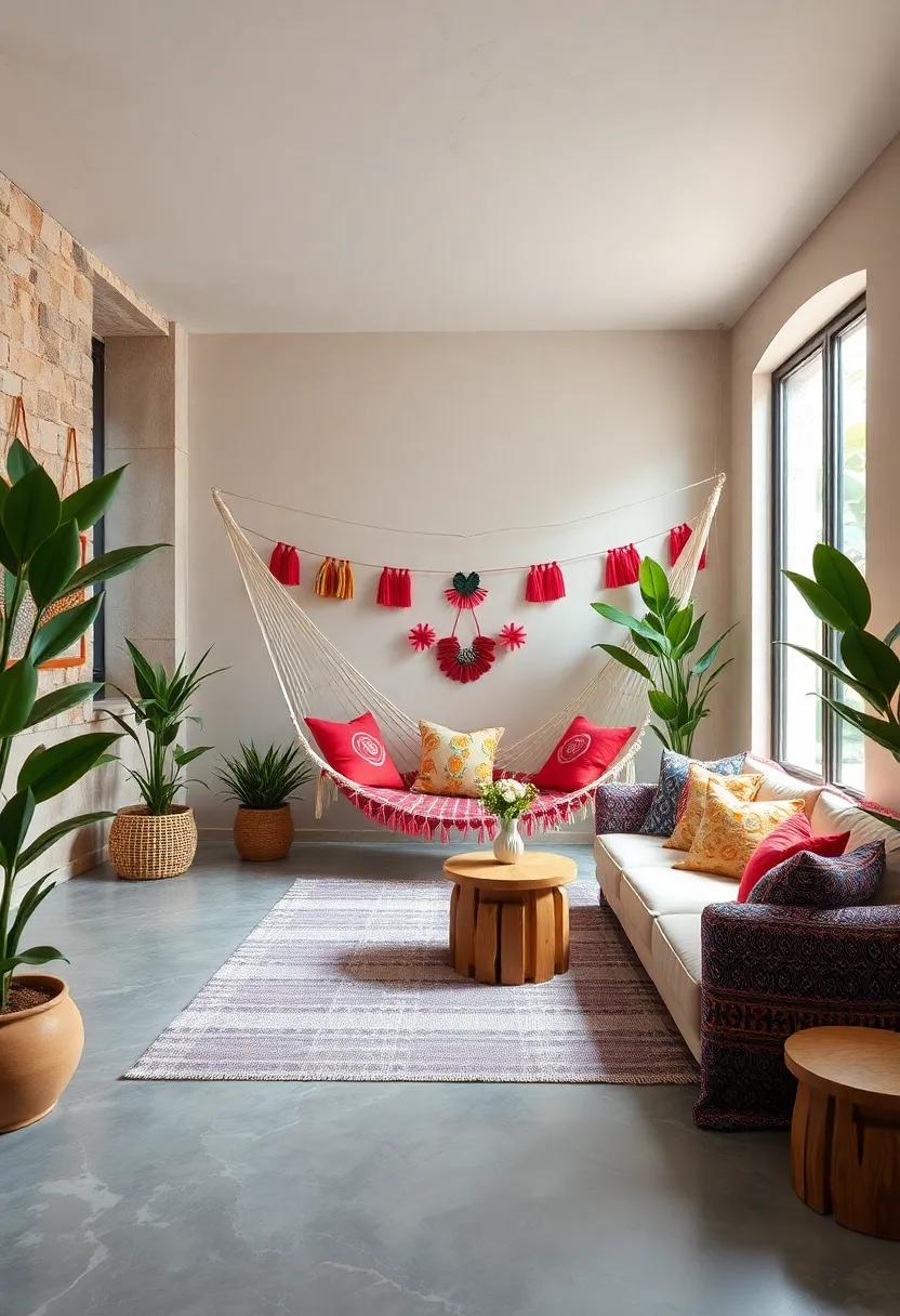 Festival Vibes: Revive the ⁢vibrant atmosphere of South American festivals by ⁤creating a hammock⁢ area filled with colorful decorations and cushions ⁢for gatherings with ​friends