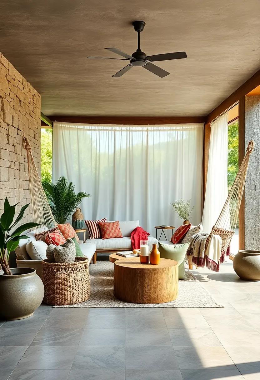 Glamping‌ Style: Set up a glamping-inspired outdoor setup with hammocks draped in sheer fabric, fairy lights, and cozy‌ blankets⁤ for a luxurious feel in nature