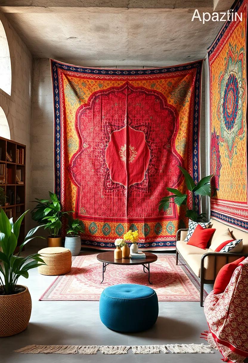 Applique Tapestry: Handcrafted artworks featuring vibrant patchwork designs ⁢that ​add ⁤texture and color to any space