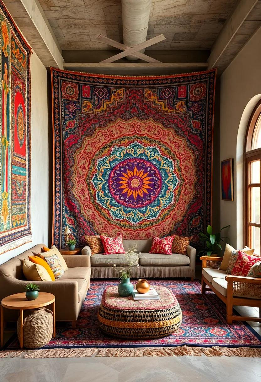 banjara Tapestry: These⁣ colorful,⁣ patchwork designs reflect‌ the nomadic lifestyle, filled with mirrors and embroidery that ensure a bohemian edge
