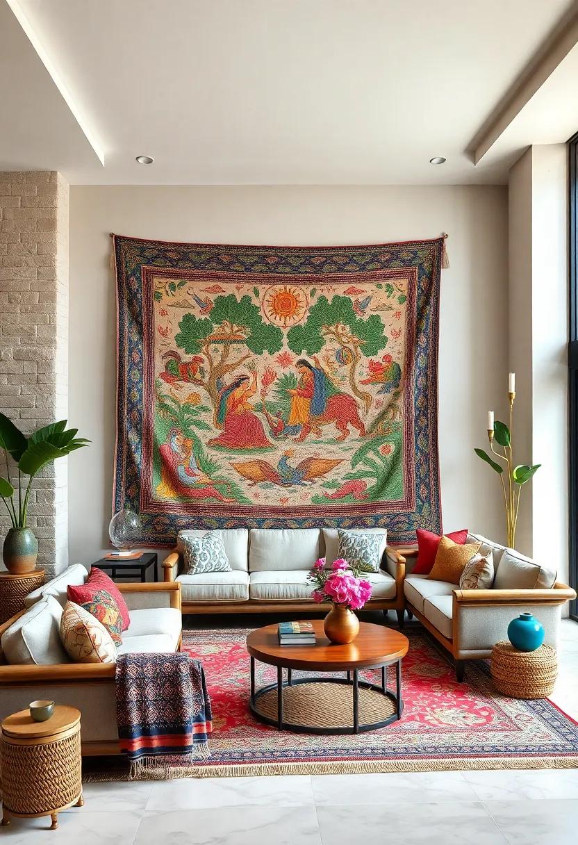 Cherial Scroll Tapestry: Offering⁤ a glimpse​ into mythology with its vibrant colors and narrative scenes, this tapestry⁣ is⁢ a ⁢cultural masterpiece