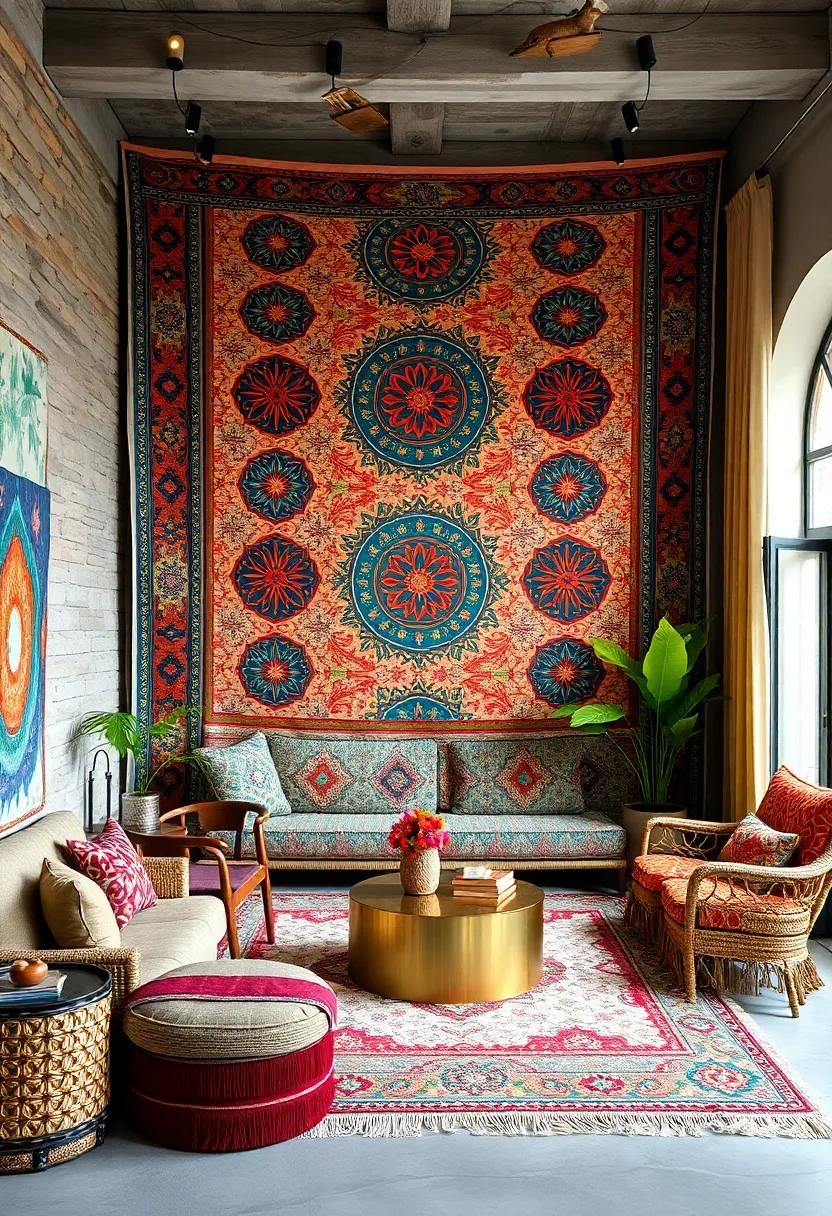 Kansa Tapestry: ⁤Famed for its craftsmanship, the metallic⁢ glimmer of kansa adds⁣ a‍ luxurious ⁣layer to traditional designs, perfect for an upscale boho vibe