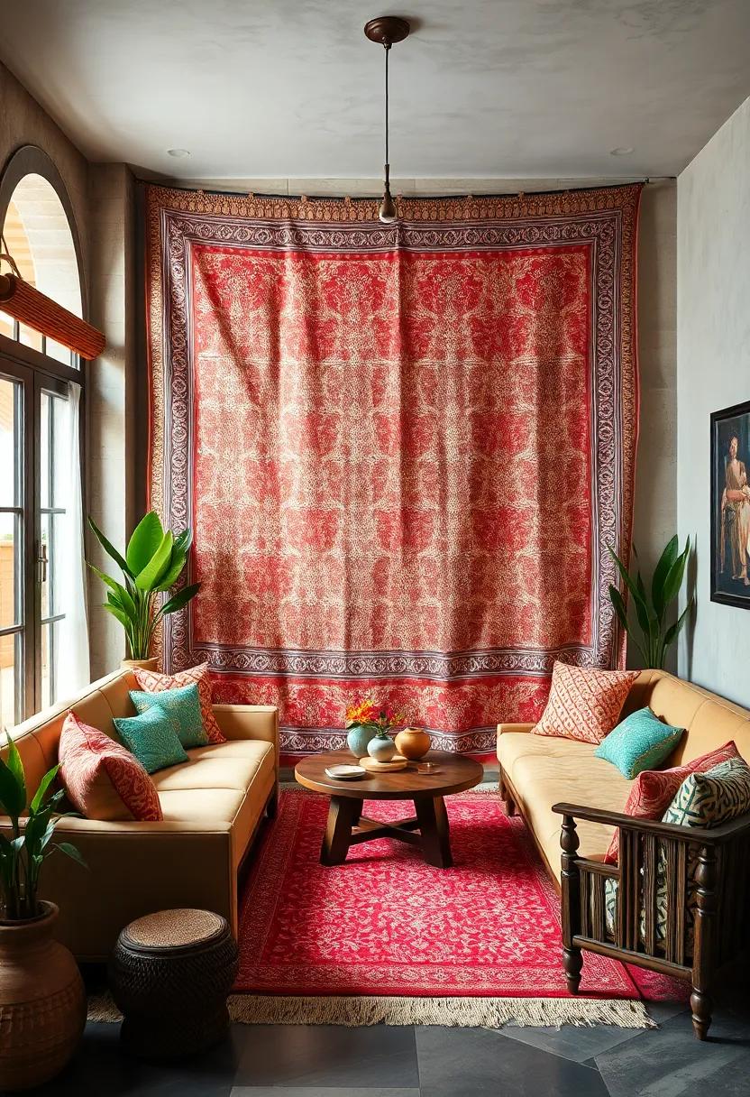 Bidri Tapestry: Unique to the Deccan region, this metal inlay work merges traditional crafts with intricate designs for‍ a sophisticated⁢ backdrop