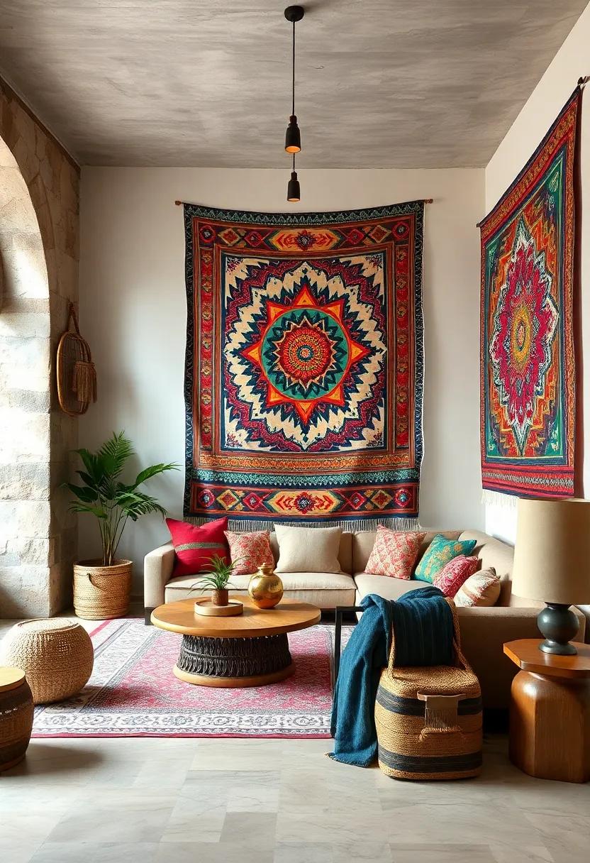 Naga Shawl Tapestry: this beautiful tapestry reflects the unique heritage of the Naga tribes with its vibrant colors and ​symbolic patterns