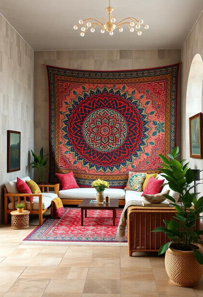Block Print Tapestry: Embrace traditional Indian craftsmanship with ‍these vividly printed tapestries that tell a story with ⁤every design