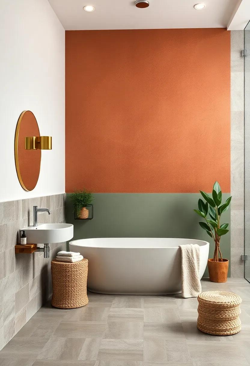 Rustic‌ Copper and ‍Pale Sage: A unique metallic twist that brings warmth and intrigue,ideal for accent walls or fixtures