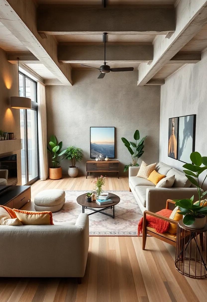 Bungalow Vibes: Embrace ‍a laid-back vibe with​ comfy furniture, warm colors, and ‌natural⁣ materials that‍ make your urban apartment feel like a ‍peaceful retreat
