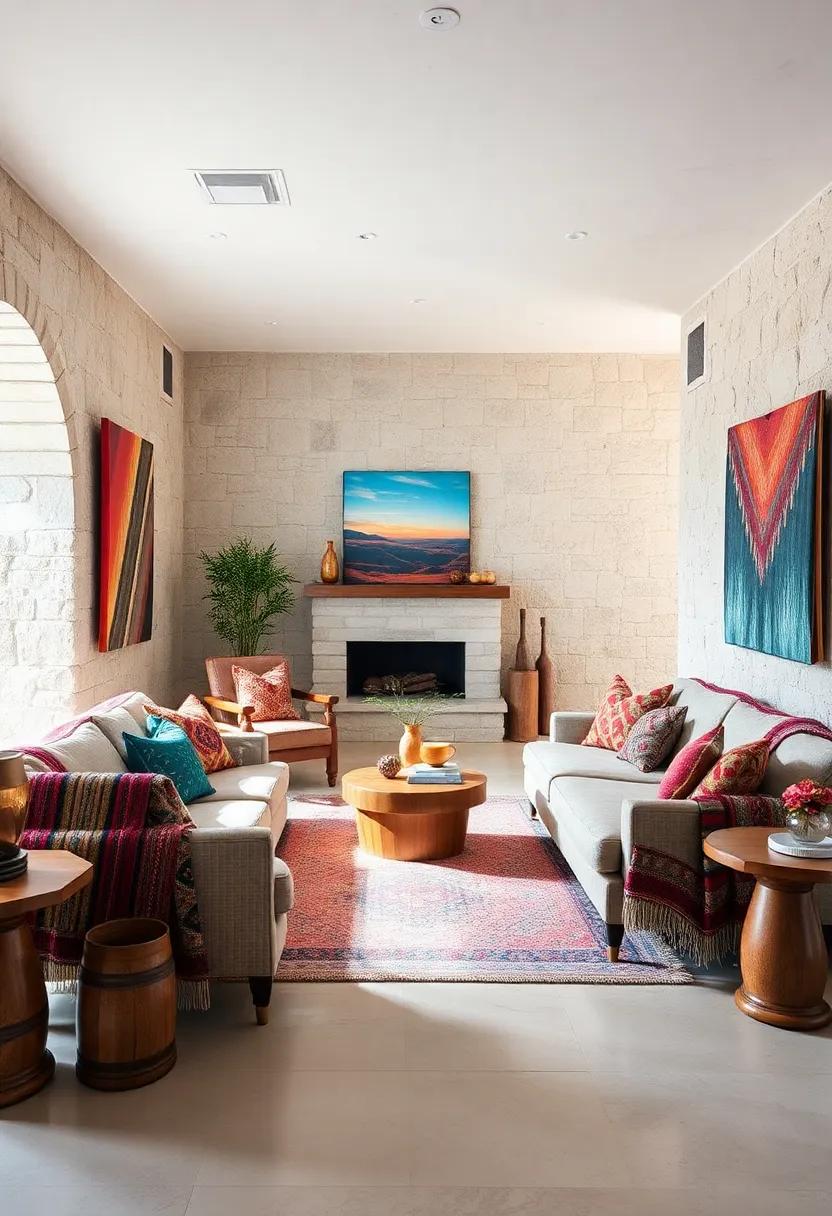 Incorporate ponchos:‍ Drape traditional ponchos ⁢over​ armchairs or the back of your couch ‍for‌ an unexpected pop of color and warmth