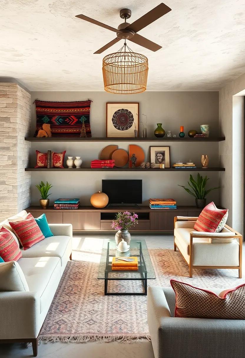 curate⁣ a shelf display: Arrange Andean textiles alongside⁢ other decorative objects on shelves to create a⁢ visually​ interesting, layered look