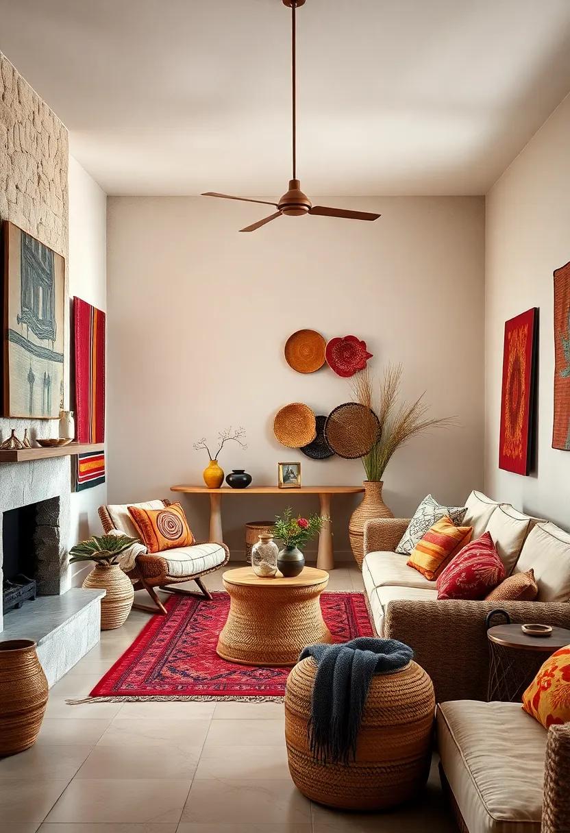 Use woven⁣ baskets: Display handcrafted Andean baskets⁢ on shelves or as standalone decor to add an earthy, organic touch to your​ home