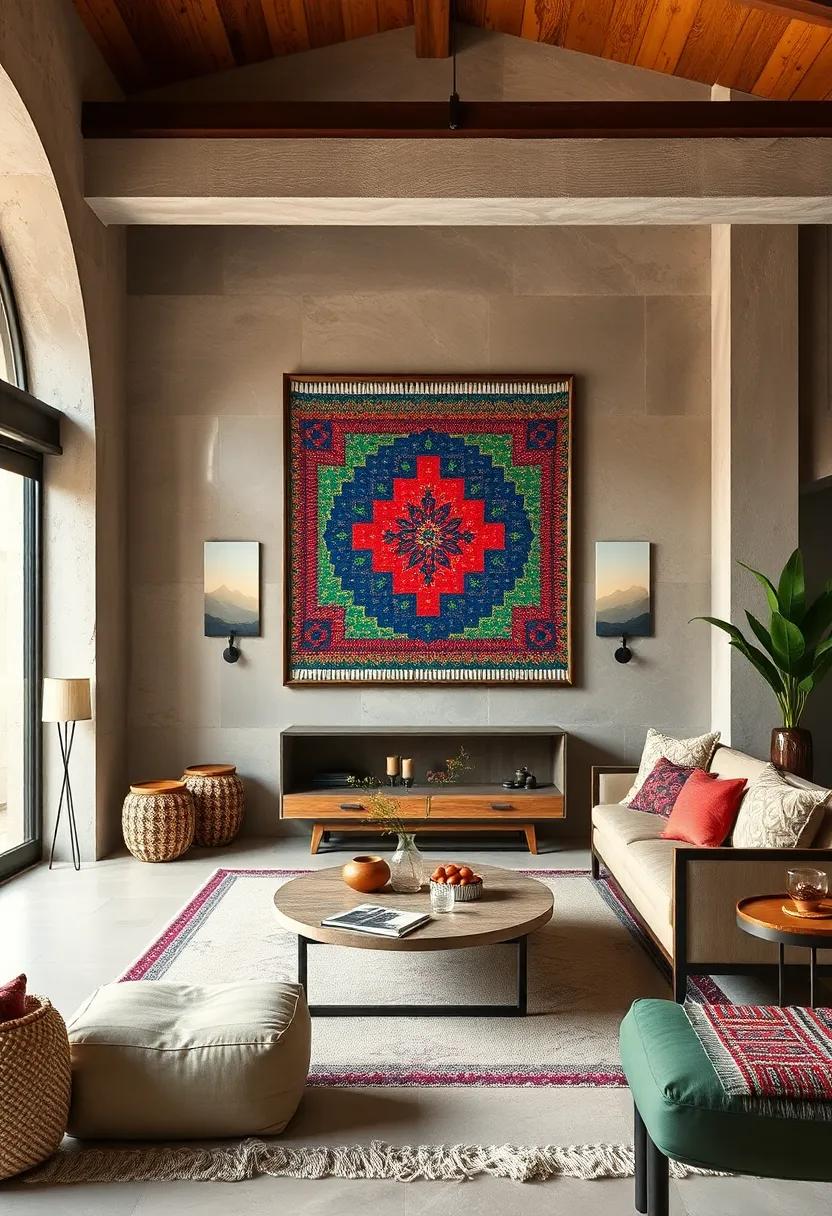 Frame⁣ textile art: Turn a‍ piece ⁣of⁣ colorful​ Andean fabric into wall art by ‍framing it, showcasing the intricate​ patterns and craftsmanship
